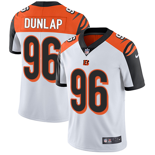 2019 men Cincinnati Bengals #96 Dunlap white Nike Vapor Untouchable Limited NFL Jersey->cincinnati bengals->NFL Jersey